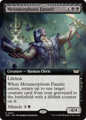 Metamorphosis Fanatic (Extended Art) [Duskmourn: House of Horror Commander] | Gam3 Escape