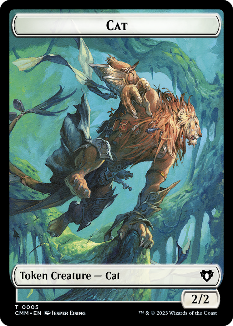 Treasure // Cat (0005) Double-Sided Token [Commander Masters Tokens] | Gam3 Escape