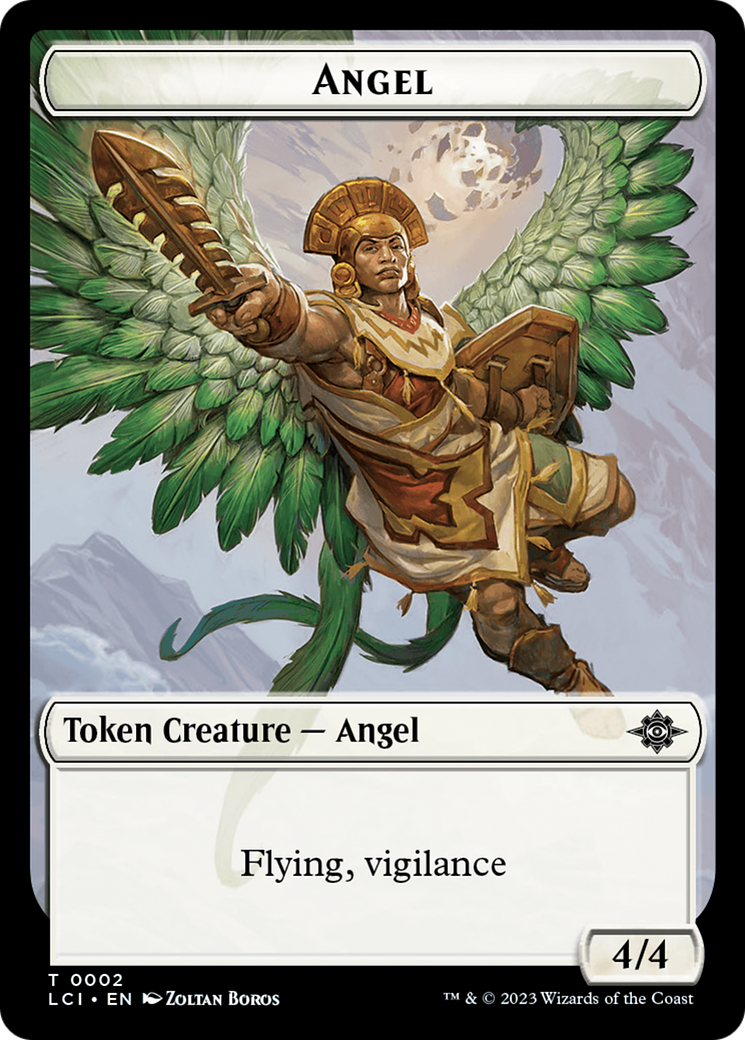 Gnome // Angel Double-Sided Token [The Lost Caverns of Ixalan Tokens] | Gam3 Escape