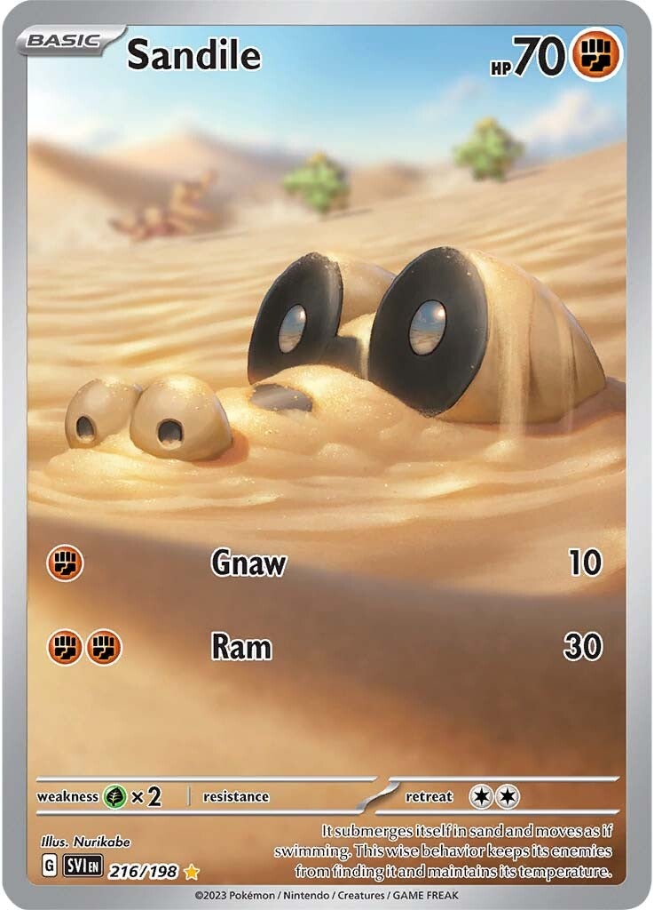 Sandile (216/198) [Scarlet & Violet: Base Set] | Gam3 Escape