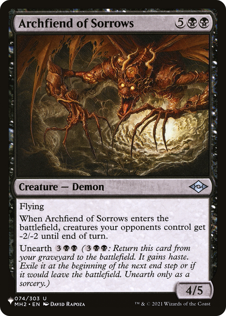 Archfiend of Sorrows [The List Reprints] | Gam3 Escape