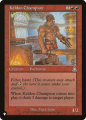 Keldon Champion [The List Reprints] | Gam3 Escape