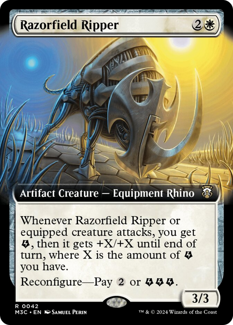 Razorfield Ripper (Extended Art) [Modern Horizons 3 Commander] | Gam3 Escape