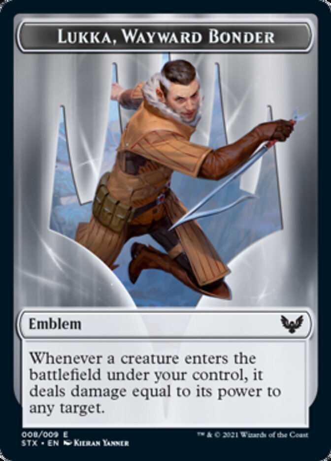 Lukka, Wayward Bonder Emblem [Strixhaven: School of Mages Tokens] | Gam3 Escape
