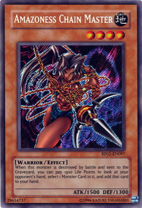 Amazoness Chain Master [RP01-EN097] Secret Rare | Gam3 Escape