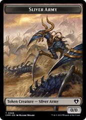 Sliver Army // Sliver Double-Sided Token [Commander Masters Tokens] | Gam3 Escape