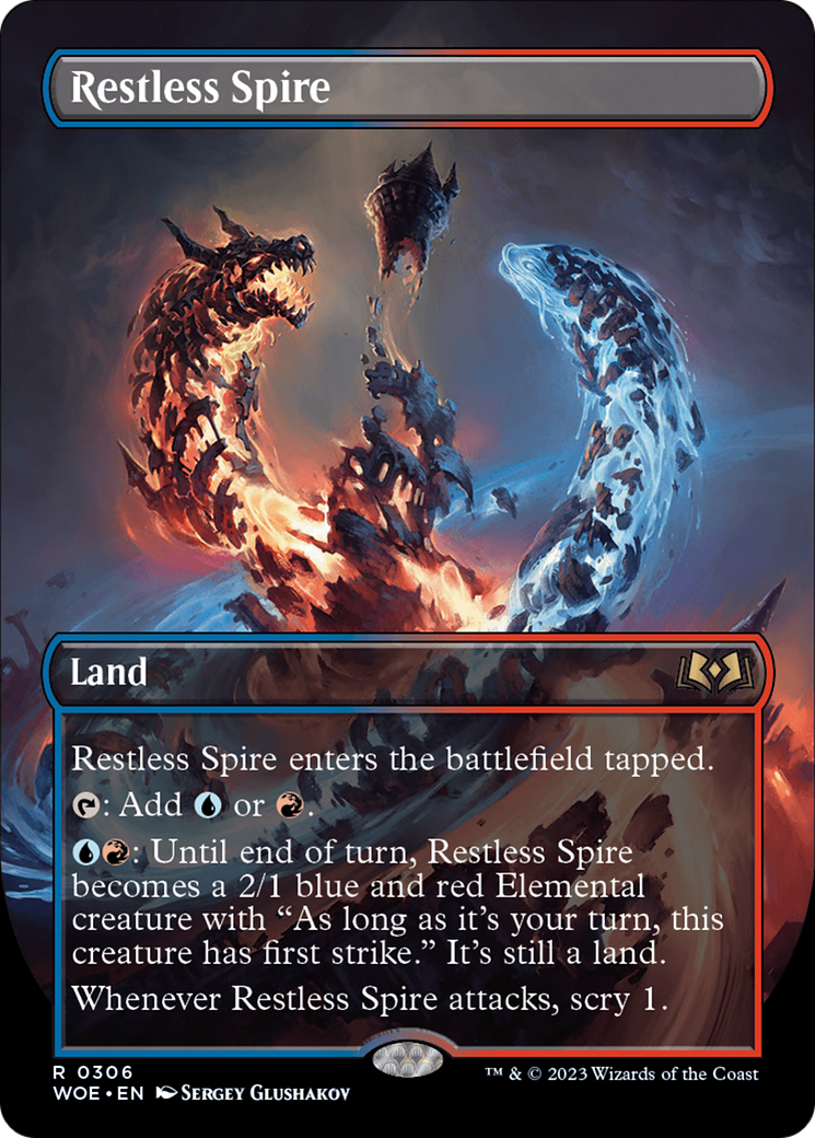 Restless Spire (Borderless) [Wilds of Eldraine] | Gam3 Escape