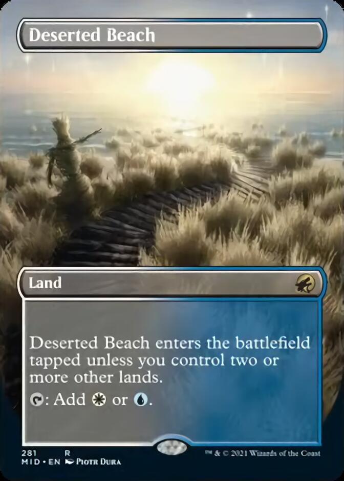 Deserted Beach (Borderless Alternate Art) [Innistrad: Midnight Hunt] | Gam3 Escape