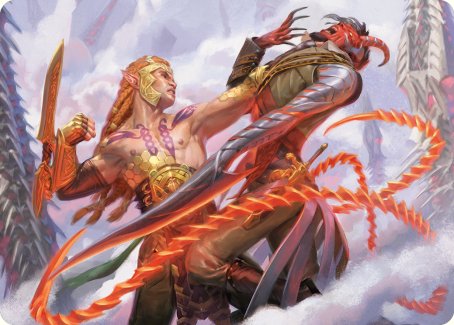 Tyvar's Stand Art Card [Phyrexia: All Will Be One Art Series] | Gam3 Escape