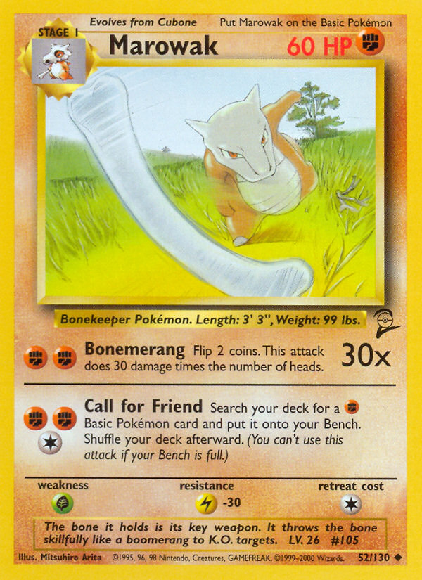 Marowak (52/130) [Base Set 2] | Gam3 Escape