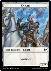 Human Soldier // Knight Double-Sided Token [Commander Masters Tokens] | Gam3 Escape