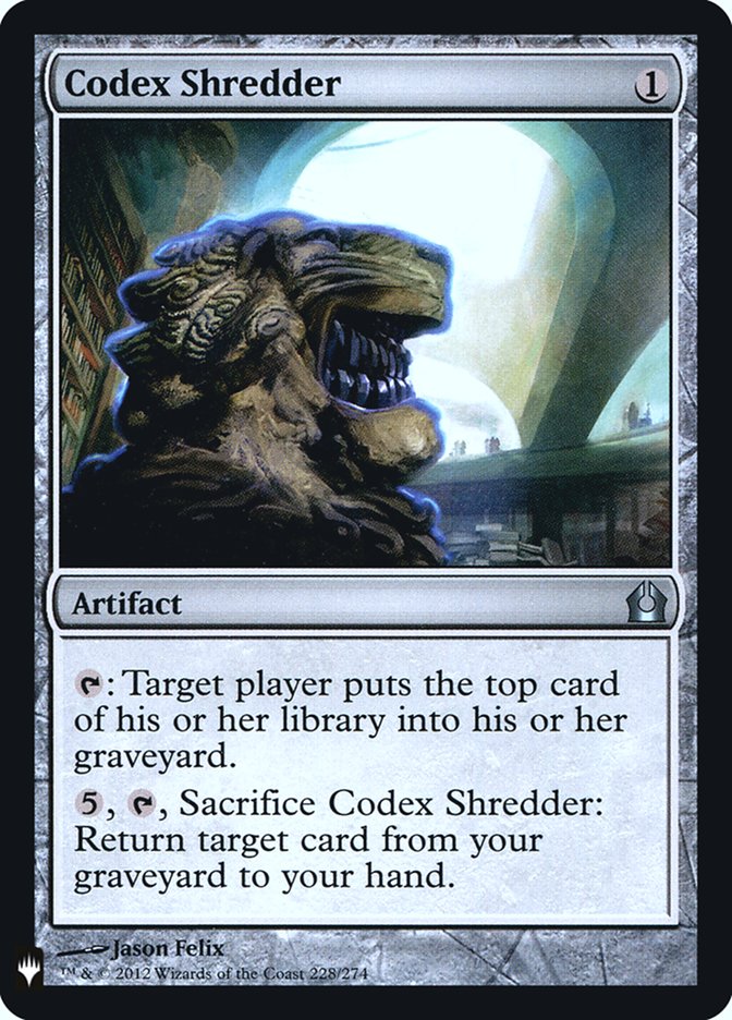 Codex Shredder [Mystery Booster] | Gam3 Escape