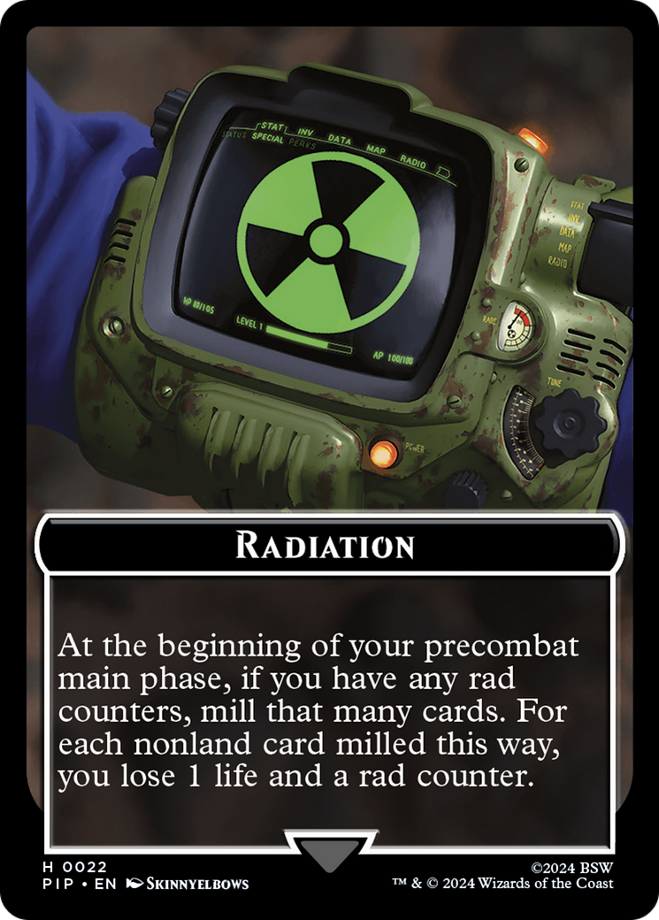 Radiation // Robot Double-Sided Token [Fallout Tokens] | Gam3 Escape