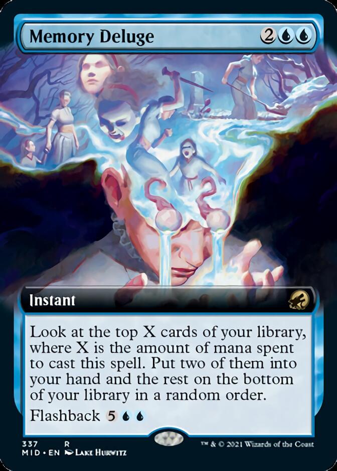 Memory Deluge (Extended Art) [Innistrad: Midnight Hunt] | Gam3 Escape