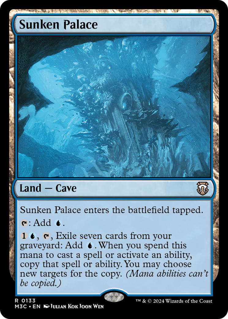 Sunken Palace (Extended Art) (Ripple Foil) [Modern Horizons 3 Commander] | Gam3 Escape