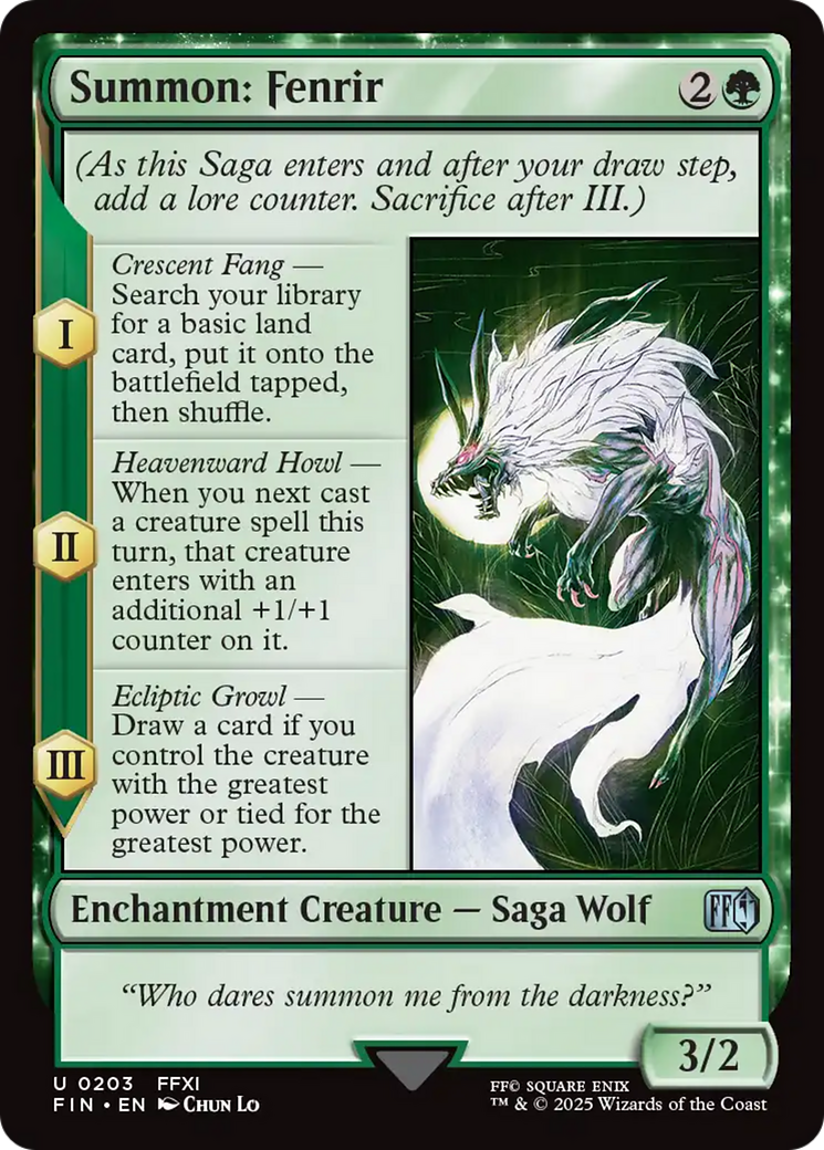 Summon: Fenrir [FINAL FANTASY] | Gam3 Escape