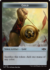 Elemental (0016) // Gold Double-Sided Token [Tarkir: Dragonstorm Commander Tokens] | Gam3 Escape