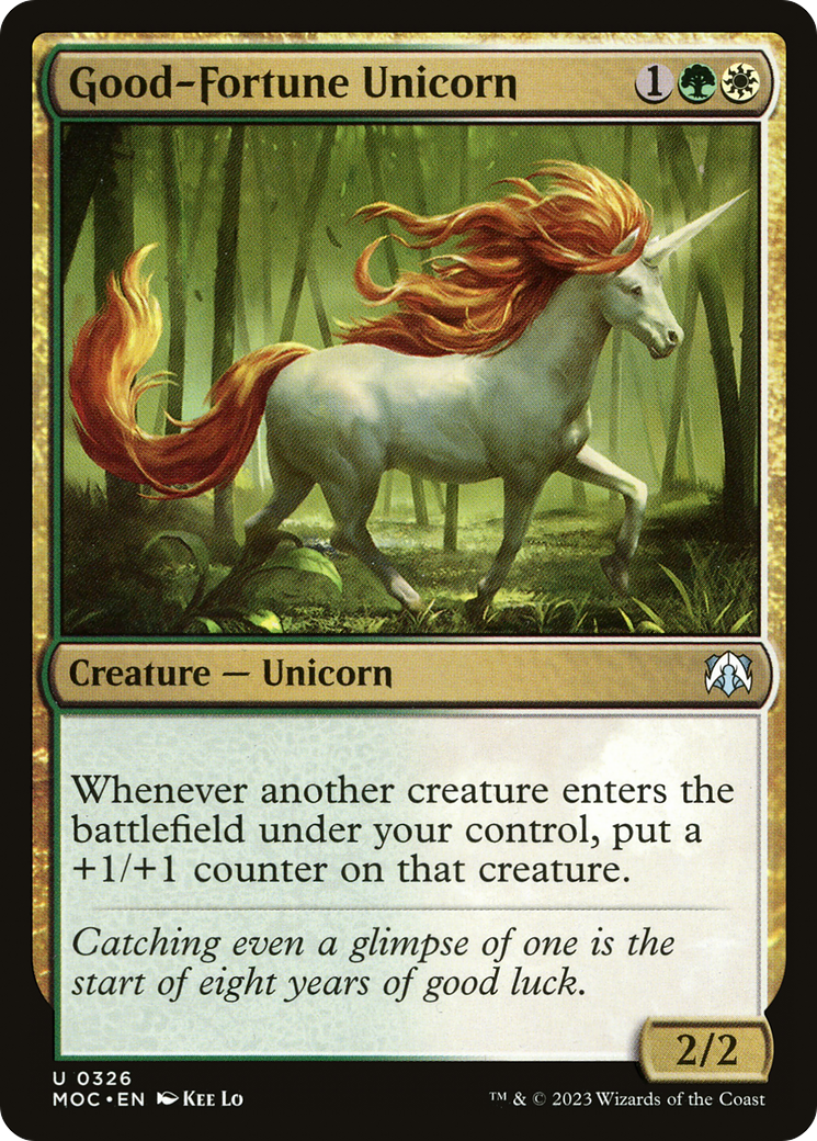 Good-Fortune Unicorn [March of the Machine Commander] | Gam3 Escape