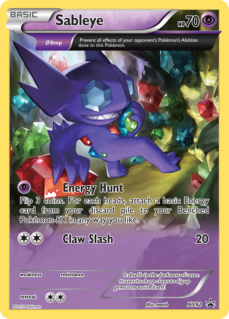 Sableye (XY92) [XY: Black Star Promos] | Gam3 Escape