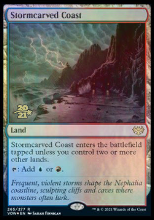 Stormcarved Coast [Innistrad: Crimson Vow Prerelease Promos] | Gam3 Escape