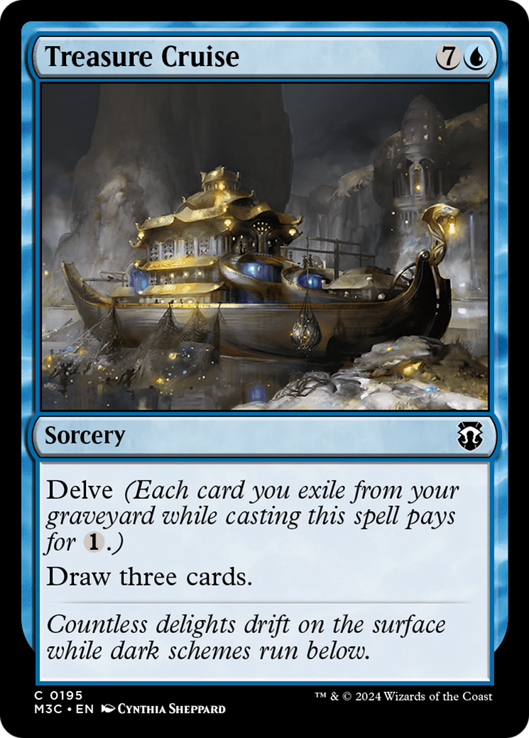 Treasure Cruise (Ripple Foil) [Modern Horizons 3 Commander] | Gam3 Escape