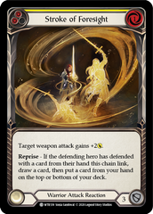 Stroke of Foresight (Yellow) [U-WTR139] (Welcome to Rathe Unlimited)  Unlimited Rainbow Foil | Gam3 Escape