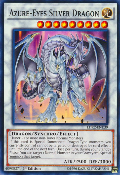 Azure-Eyes Silver Dragon [LDK2-ENK39] Common | Gam3 Escape