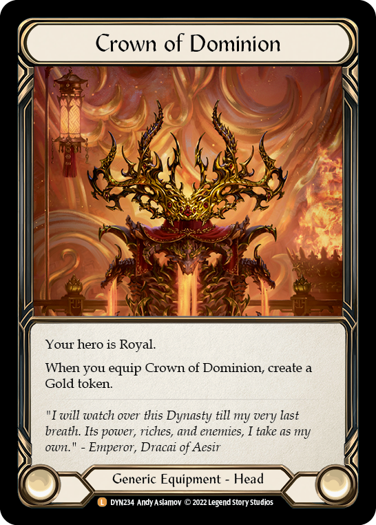 Crown of Dominion [DYN234] (Dynasty)  Cold Foil | Gam3 Escape