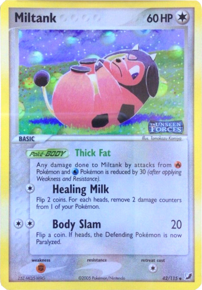 Miltank (42/115) (Stamped) [EX: Unseen Forces] | Gam3 Escape