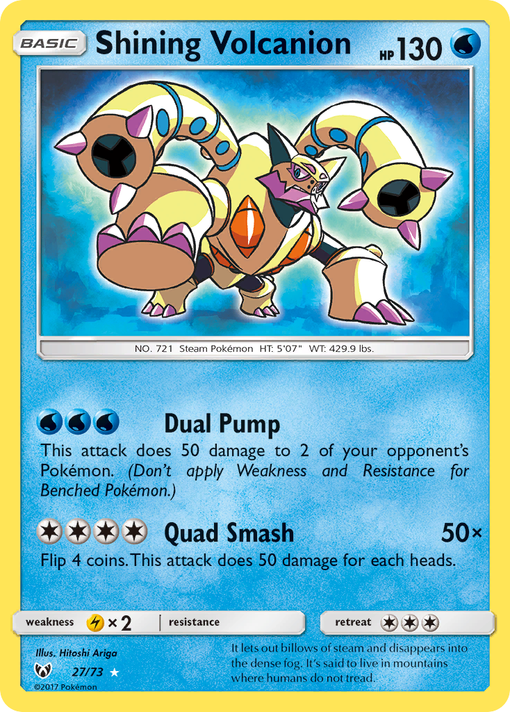 Shining Volcanion (27/73) [Sun & Moon: Shining Legends] | Gam3 Escape