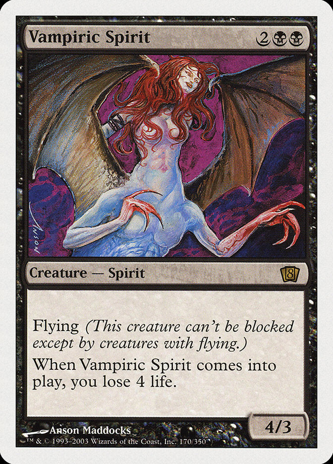 Vampiric Spirit (8th Edition) [Oversize Cards] | Gam3 Escape