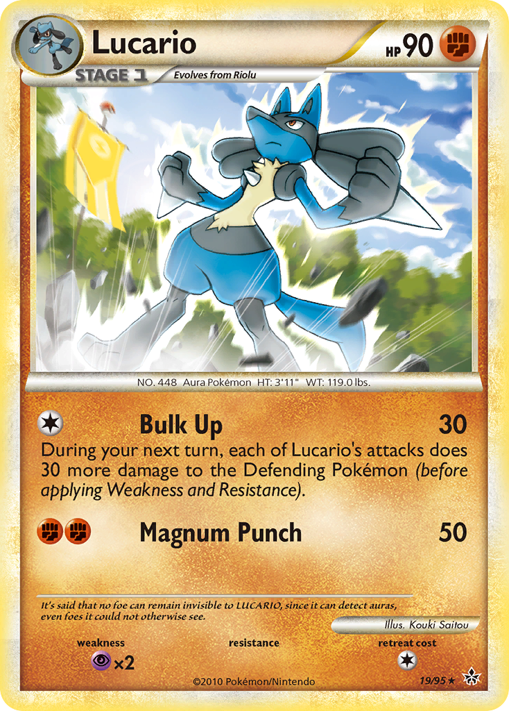 Lucario (19/95) [HeartGold & SoulSilver: Unleashed] | Gam3 Escape