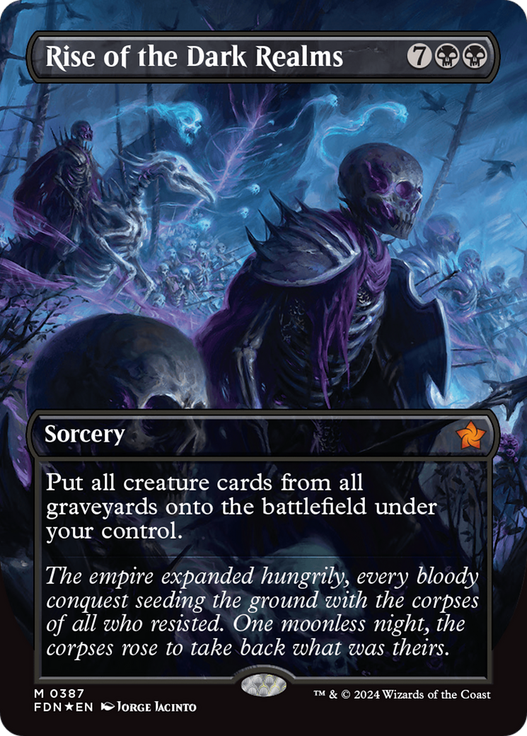 Rise of the Dark Realms (Borderless) (Mana Foil) [Foundations] | Gam3 Escape