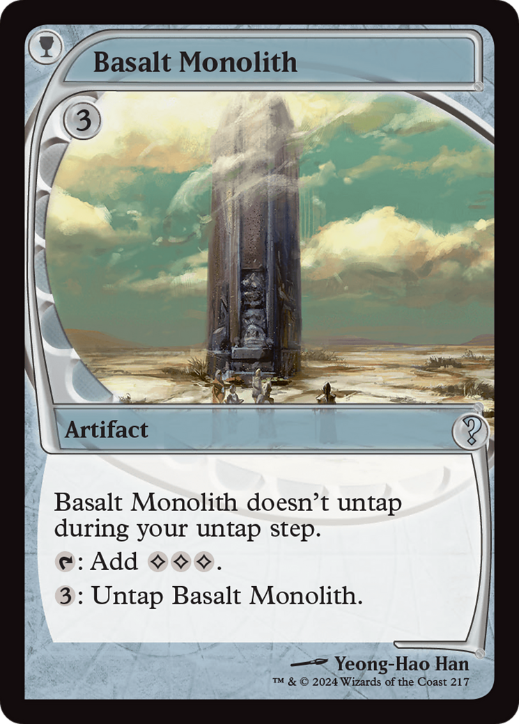 Basalt Monolith (Future Sight) [Mystery Booster 2] | Gam3 Escape