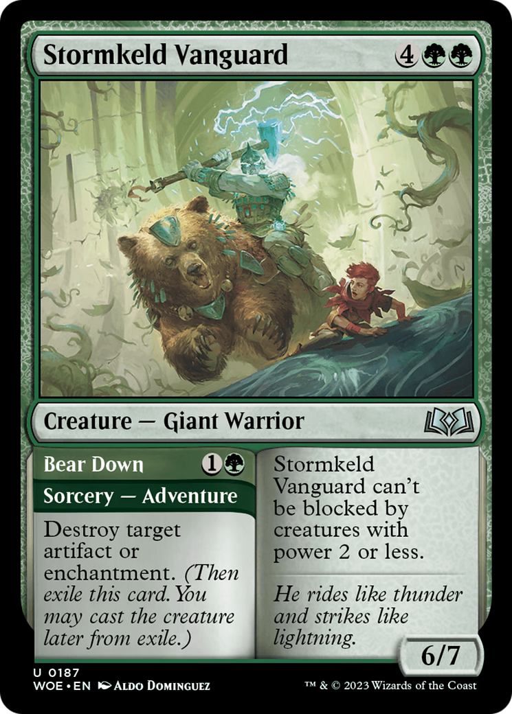 Stormkeld Vanguard // Bear Down [Wilds of Eldraine] | Gam3 Escape