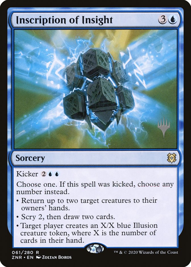 Inscription of Insight (Promo Pack) [Zendikar Rising Promos] | Gam3 Escape