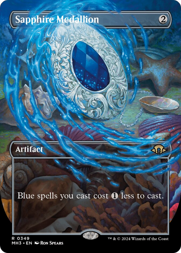 Sapphire Medallion (Borderless) [Modern Horizons 3] | Gam3 Escape