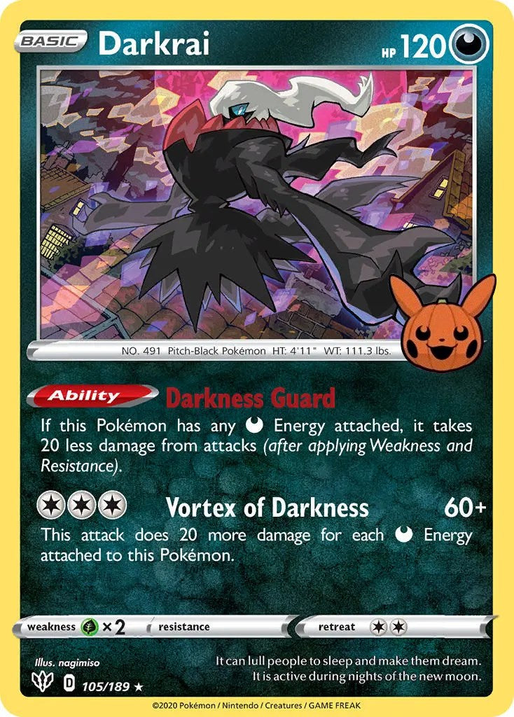 Darkrai (105/189) [Trick or Trade] | Gam3 Escape