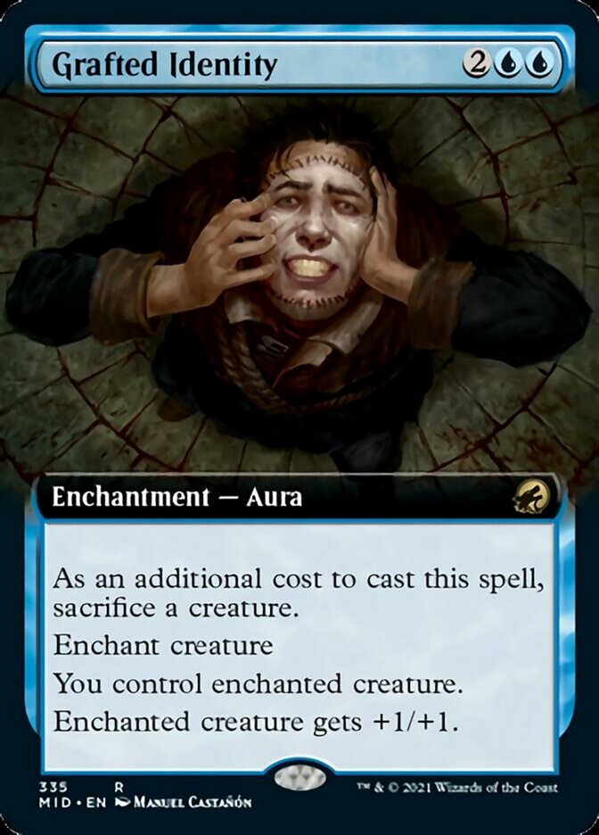 Grafted Identity (Extended Art) [Innistrad: Midnight Hunt] | Gam3 Escape