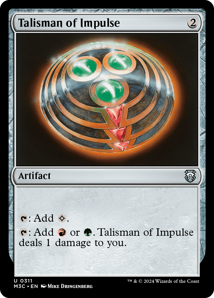 Talisman of Impulse (Ripple Foil) [Modern Horizons 3 Commander] | Gam3 Escape