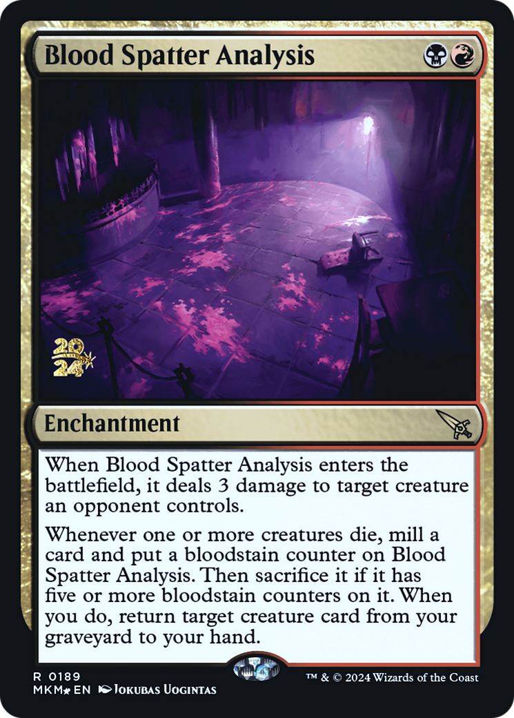 Blood Spatter Analysis [Murders at Karlov Manor Prerelease Promos] | Gam3 Escape