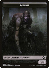 Zombie // Dog Illusion Double-Sided Token [Dungeons & Dragons: Adventures in the Forgotten Realms Tokens] | Gam3 Escape