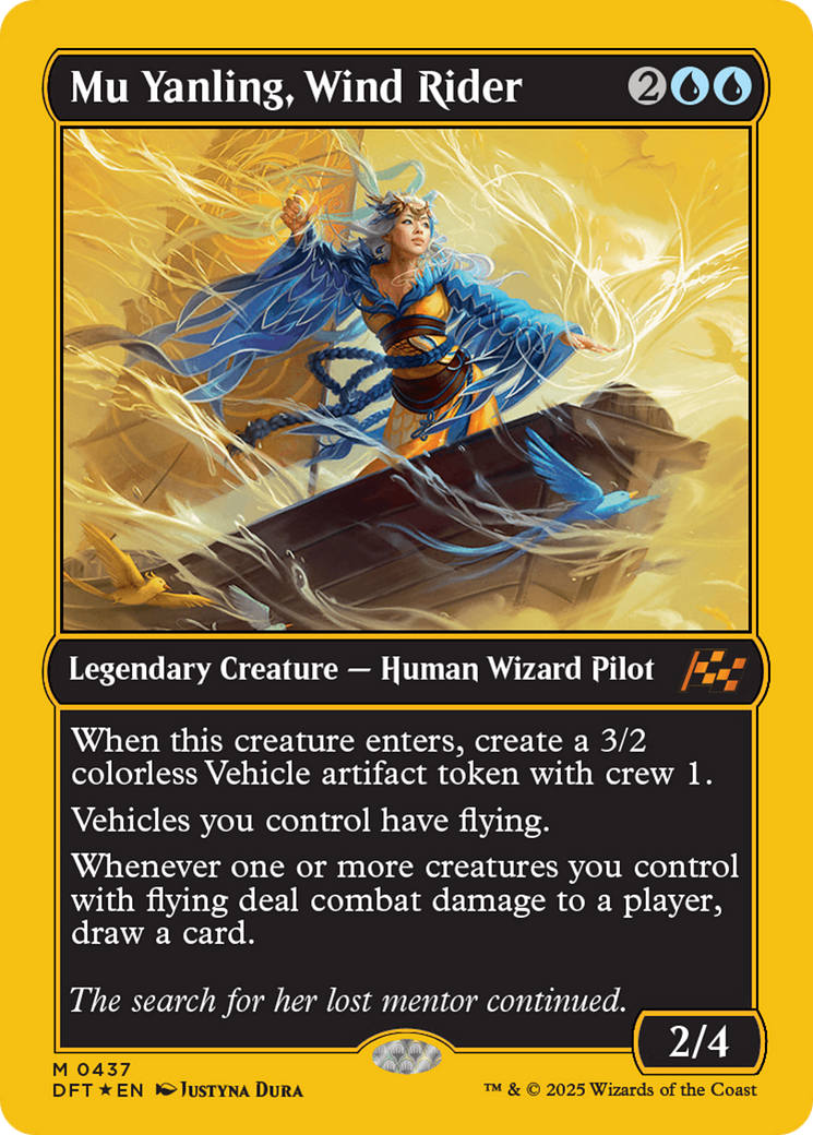 Mu Yanling, Wind Rider (First-Place Foil) [Aetherdrift] | Gam3 Escape