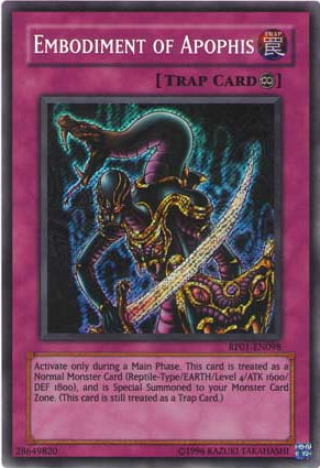 Embodiment of Apophis [RP01-EN098] Secret Rare | Gam3 Escape