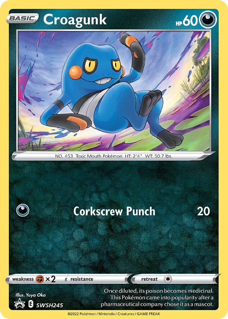 Croagunk (SWSH245) [Sword & Shield: Black Star Promos] | Gam3 Escape