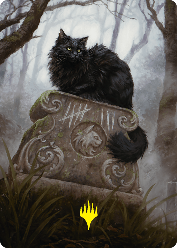 Nine-Lives Familiar 2 Art Card (36/54) (Gold-Stamped Planeswalker Symbol) [Foundations Art Series] | Gam3 Escape