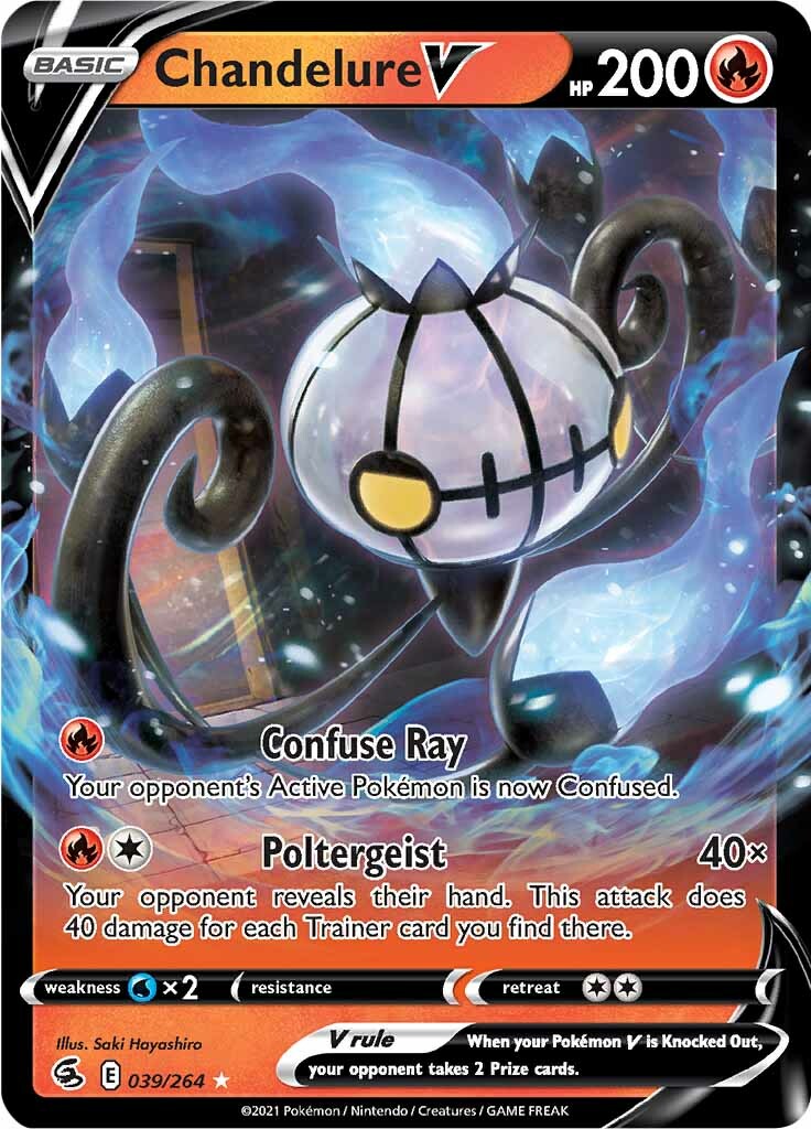 Chandelure V (039/264) [Sword & Shield: Fusion Strike] | Gam3 Escape