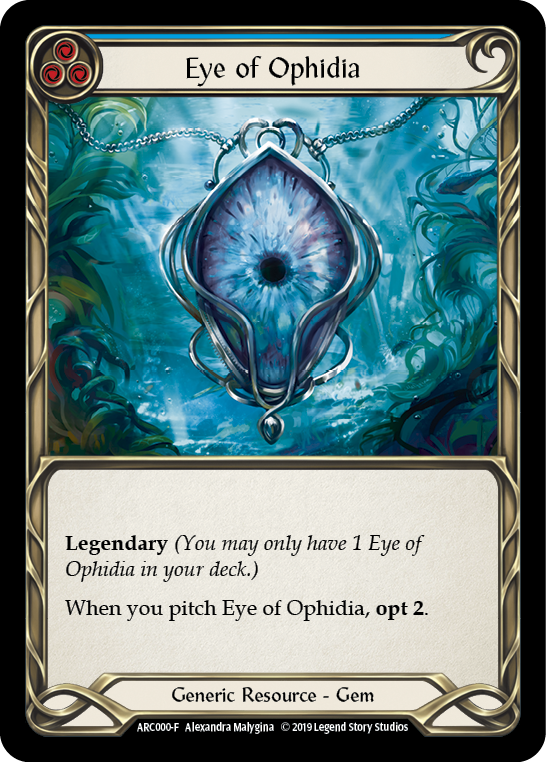 Eye of Ophidia [ARC000-F] (Arcane Rising)  1st Edition Cold Foil | Gam3 Escape