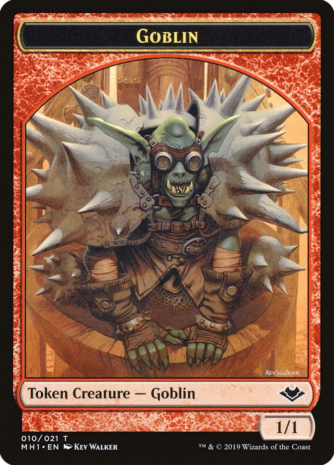 Goblin (010) // Golem (018) Double-Sided Token [Modern Horizons Tokens] | Gam3 Escape