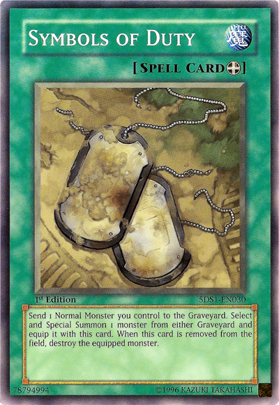 Symbols of Duty [5DS1-EN030] Common | Gam3 Escape